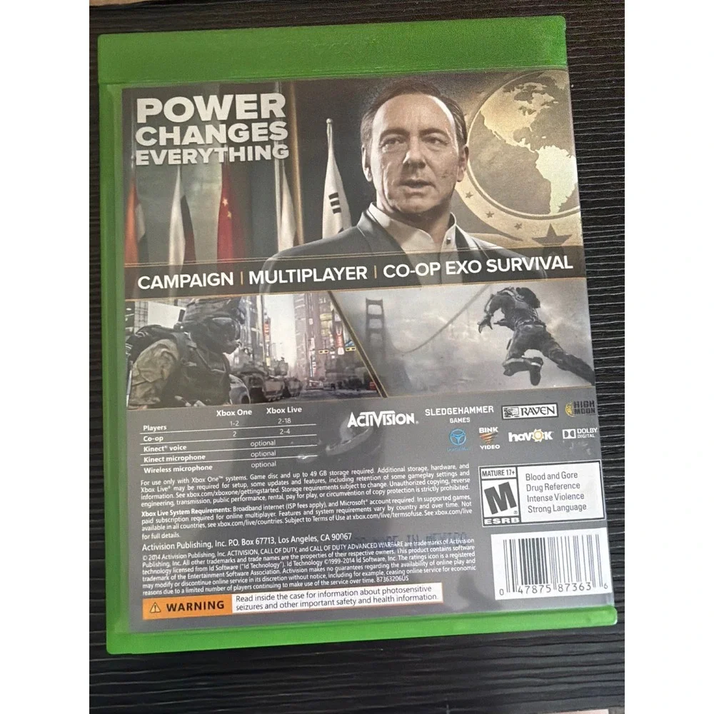 Call of Duty Advanced Warfare Microsoft Xbox One Activision FPS Video Game